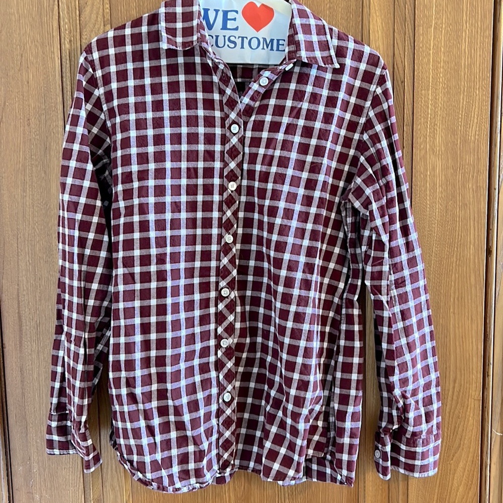 Banana Republic gingham flannel, perfect for fall!